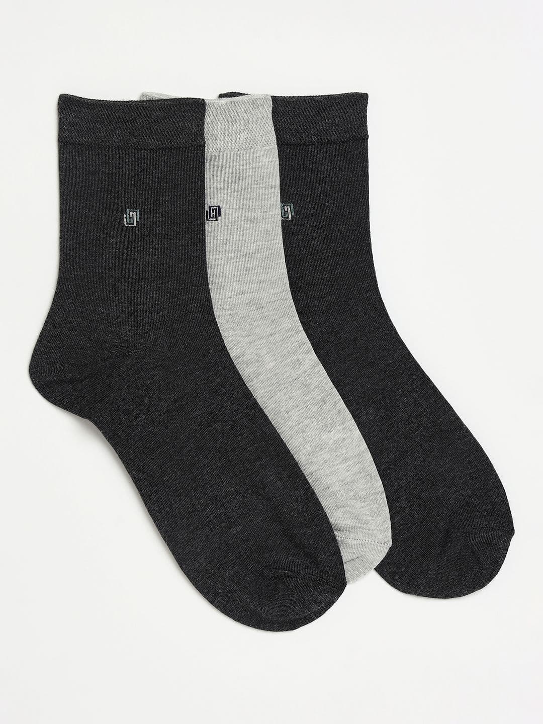 Camey Men Pack Of 3 Assorted Cotton Ankle-Length Socks - view 1