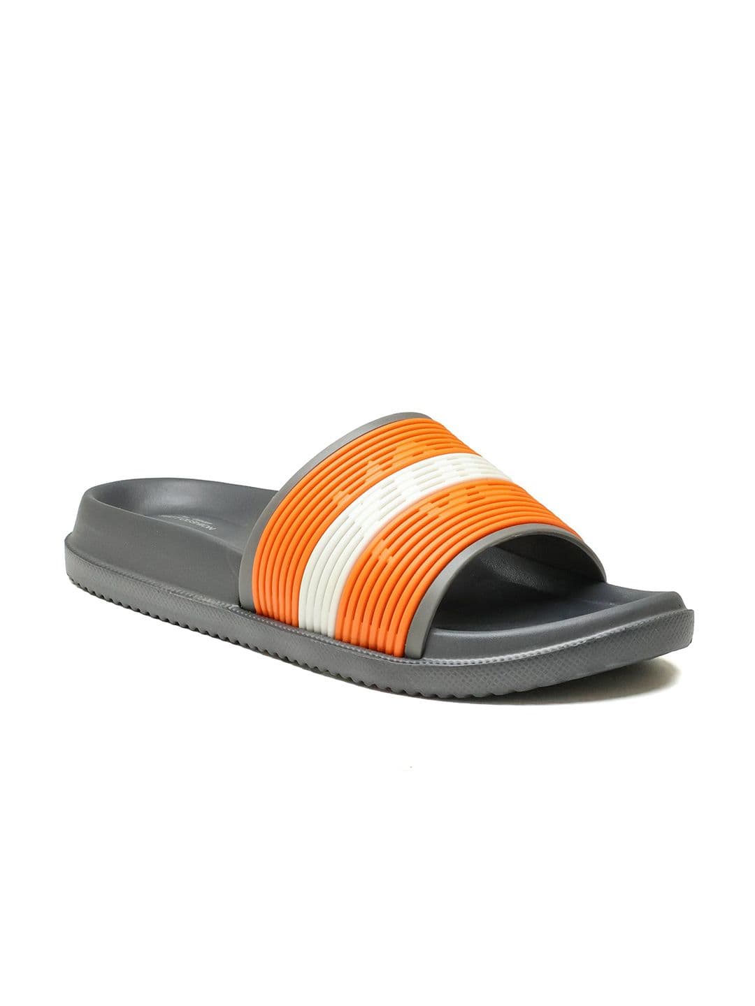ASIAN Men Striped Sliders Flip Flops - view 1