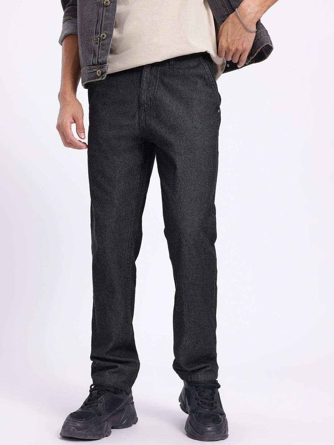 glitchez Men Mid-Rise Pure Cotton Relaxed Fit Jeans - view 1
