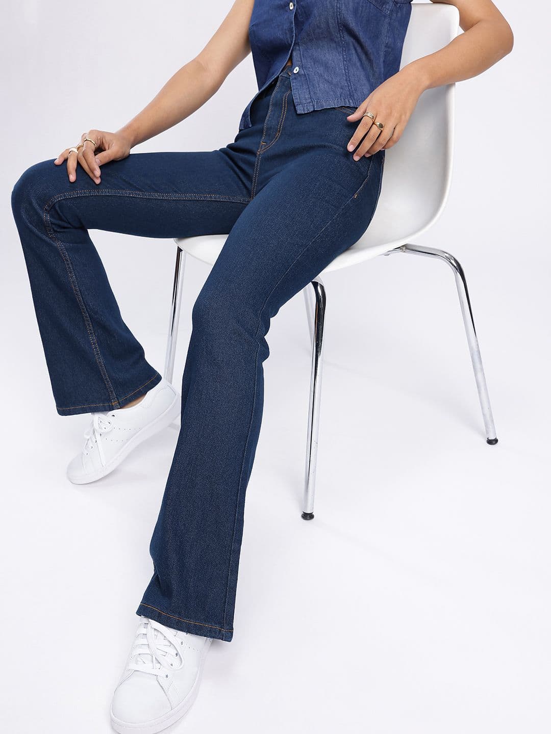 glitchez Women Classic Bootcut Stretchable Jeans - view 1