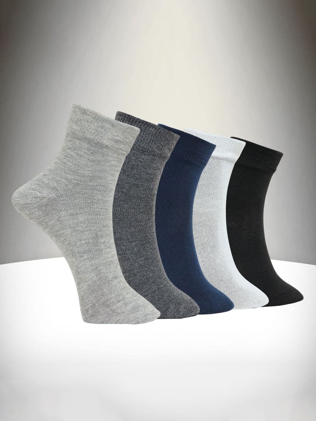 MJE Unisex Pack Of 5 Everyday Lightweight Ankle-Length Socks - view 1