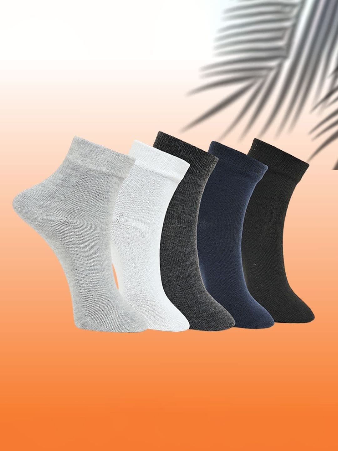 MJE Unisex Pack Of 5 Ankle-Length Socks - view 1