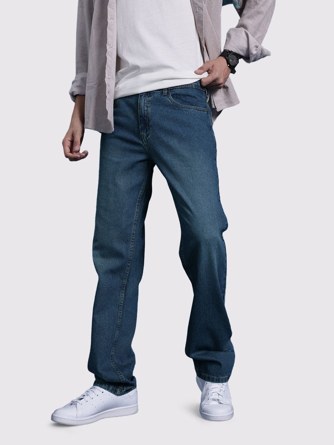 The Roadster Life Co. Men Light Fade Regular Fit Jeans - view 1