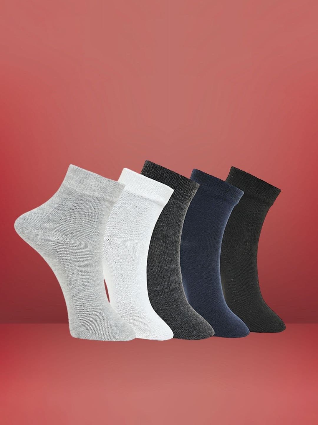 MJE Pack Of 5 Ankle-Length Socks - view 1