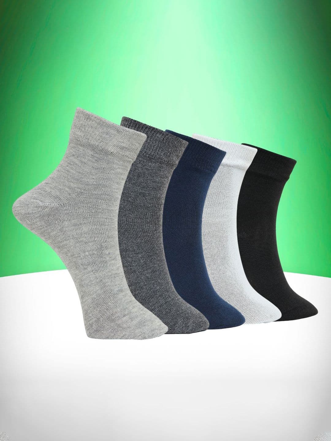 MJE Pack Of 5 Moisture-Wicking Ankle-Length Socks - view 1