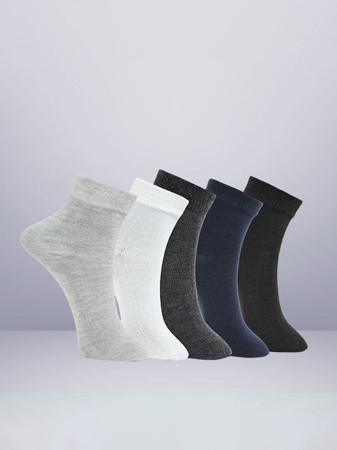 MJE Unisex Pack Of 5 Ankle-Length Socks - view 1