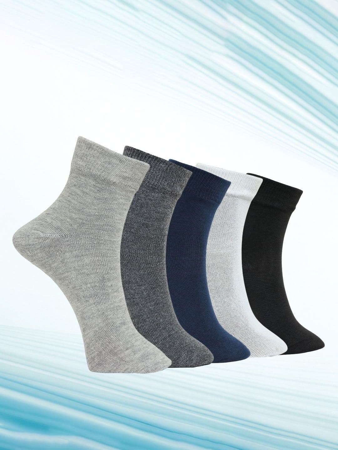MJE Pack Of 5 Comfortable Ankle-Length Socks - view 1