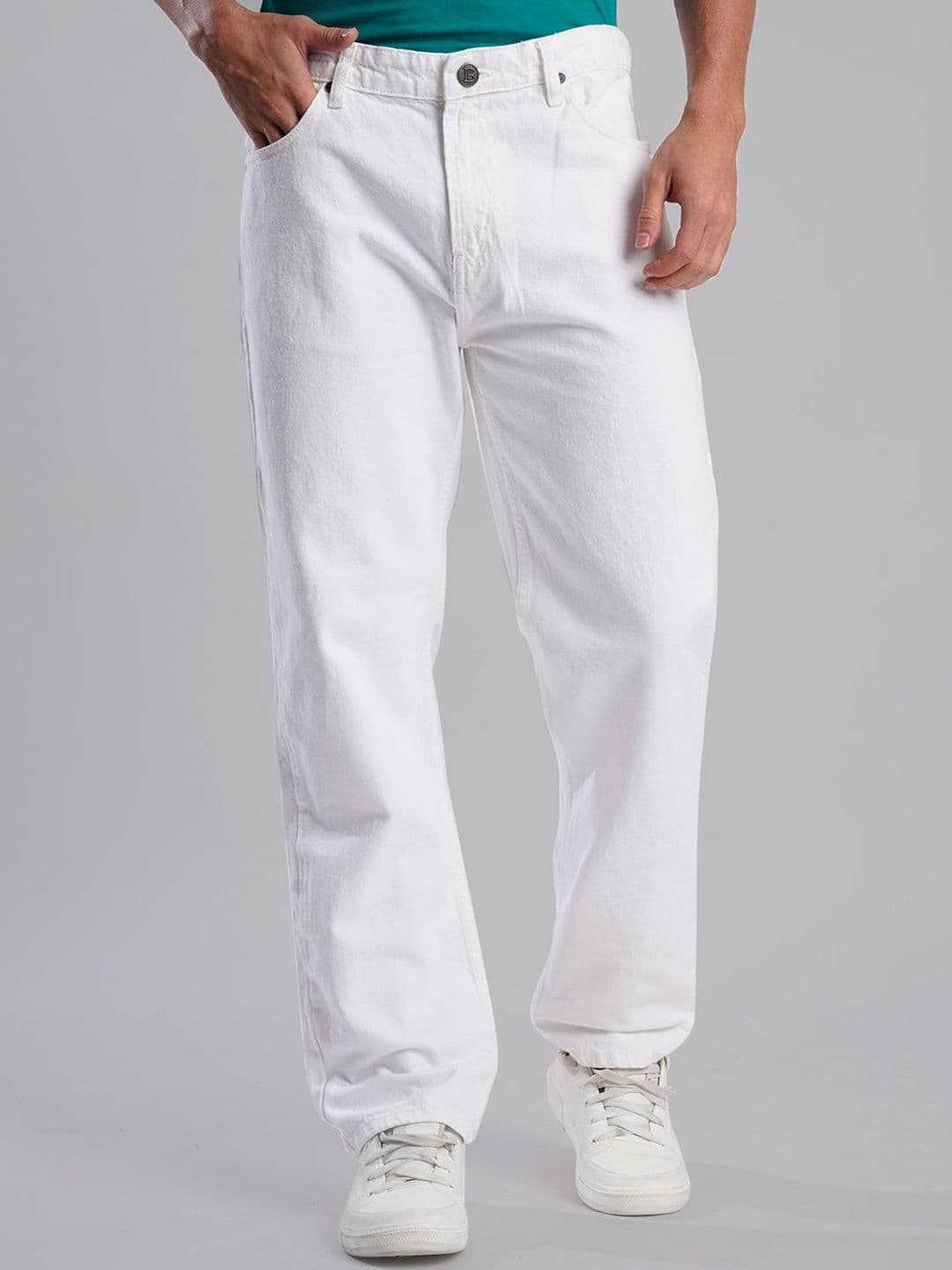 Bene Kleed Relax White Mid-Rise Relaxed Fit Jeans - view 1