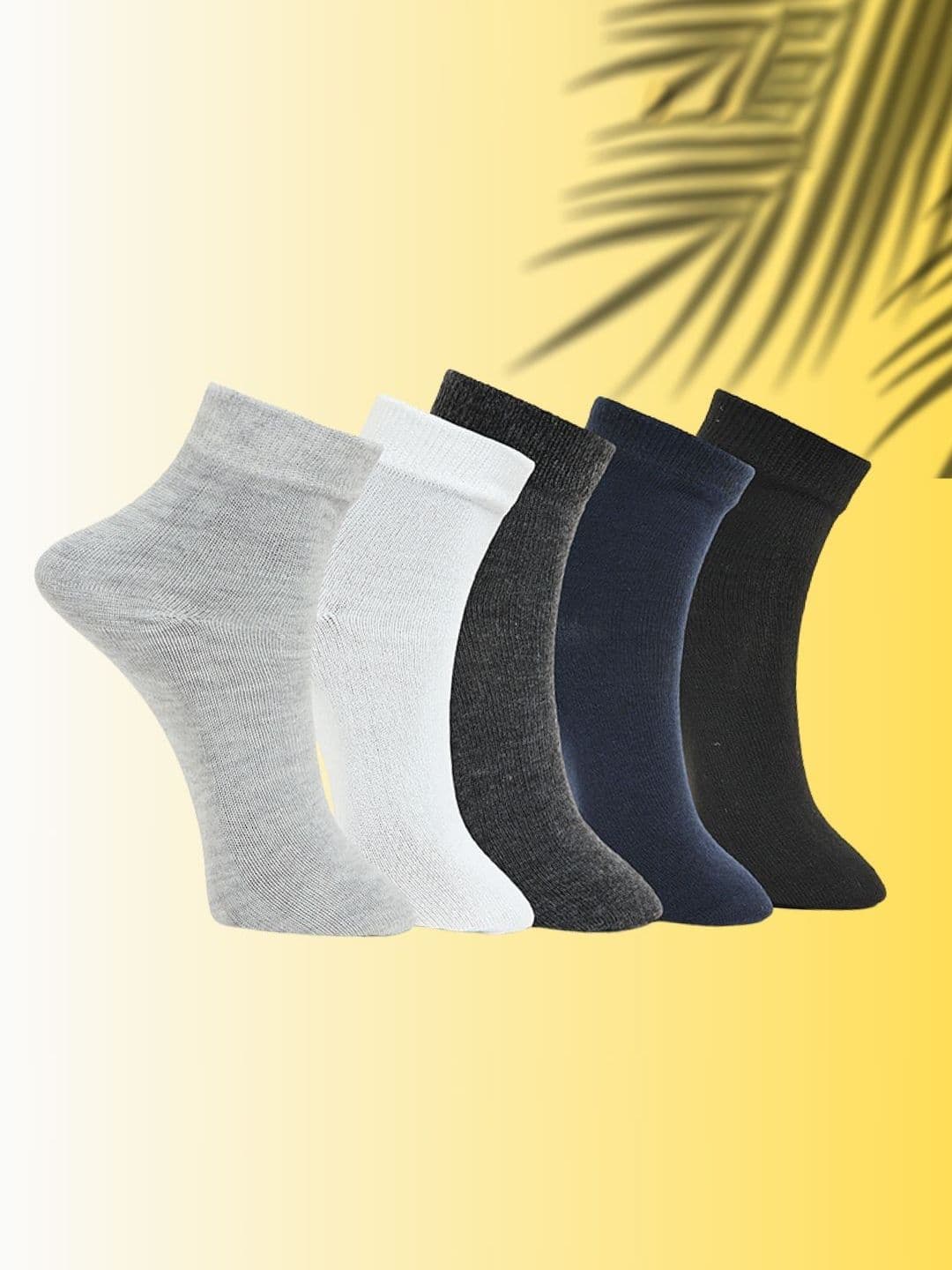 MJE Unisex Pack Of 5 Ankle-Length Socks - view 1