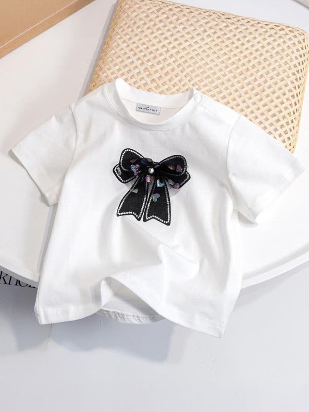 FOREVER FRIDAY Girls Graphic Embroidered Regular Top - view 1