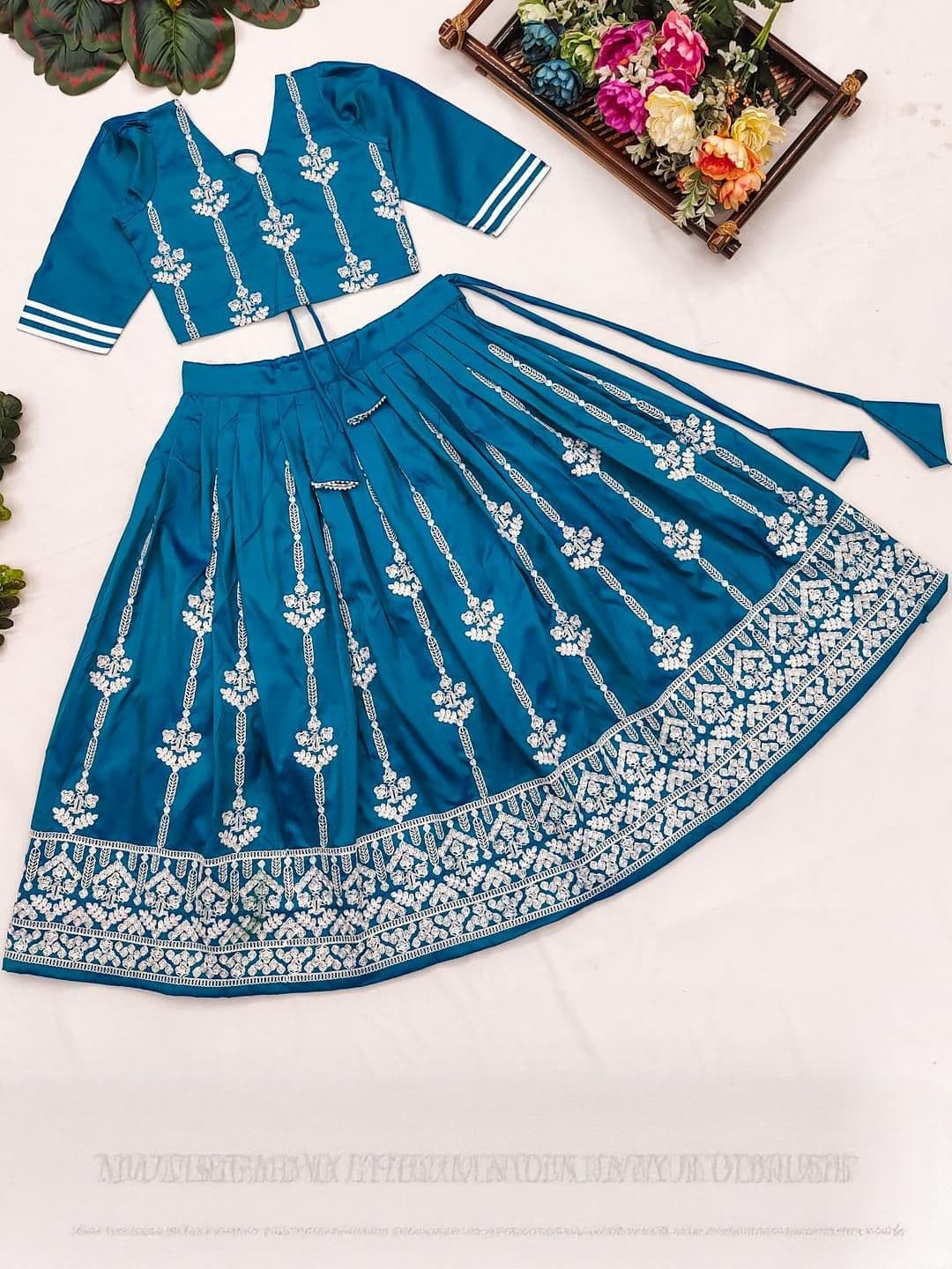 Shoryam Fashion Girls Art Silk Ready to Wear Lehenga Choli - view 1