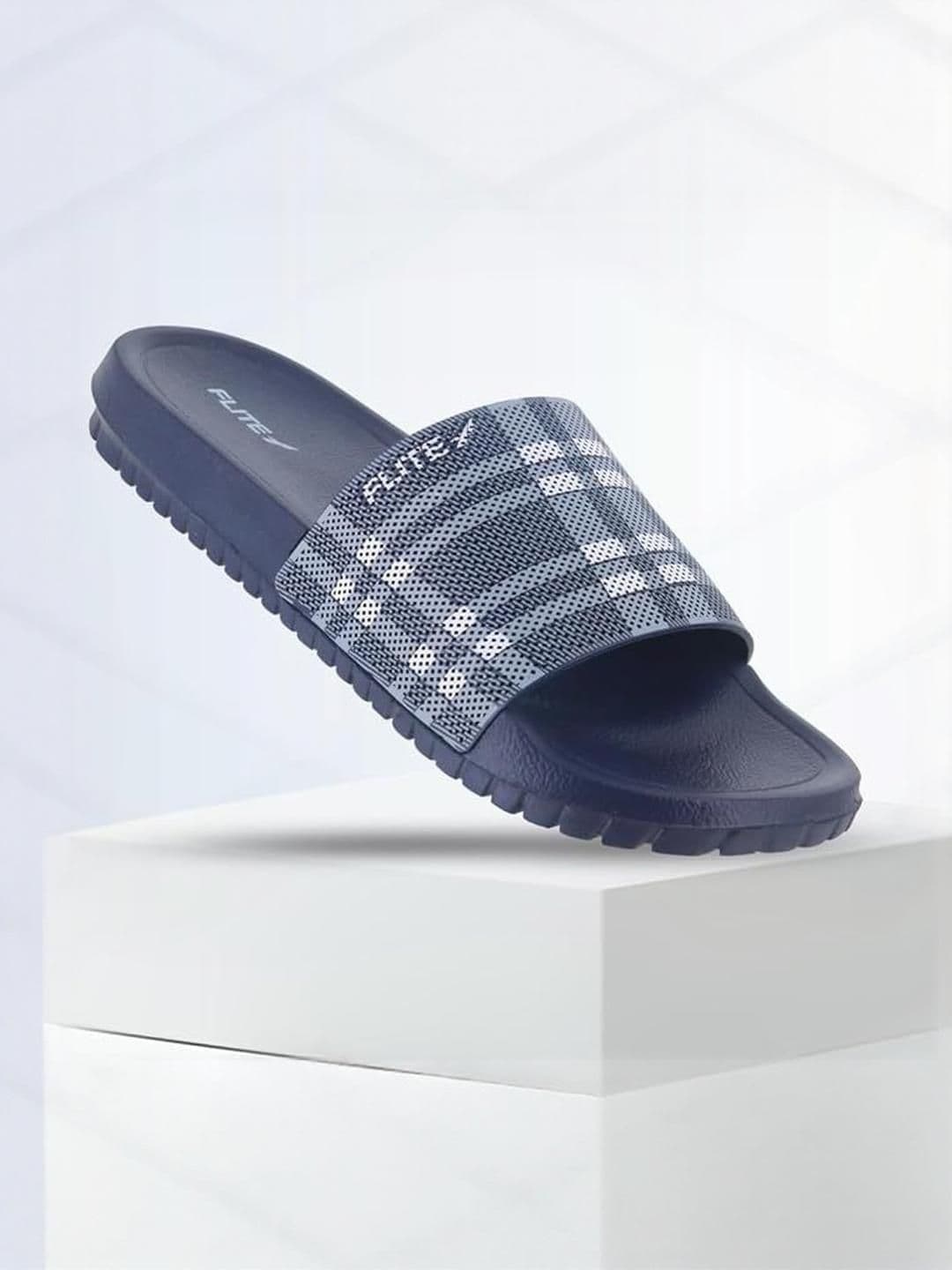 FLITE Men Navy Blue Flip Flops - view 1