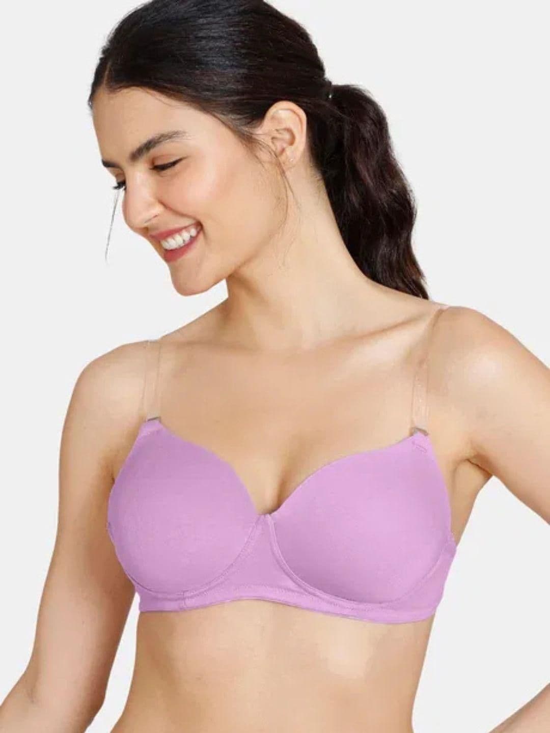 BEWILD Solid Lightly Padded Cotton Bra - view 1