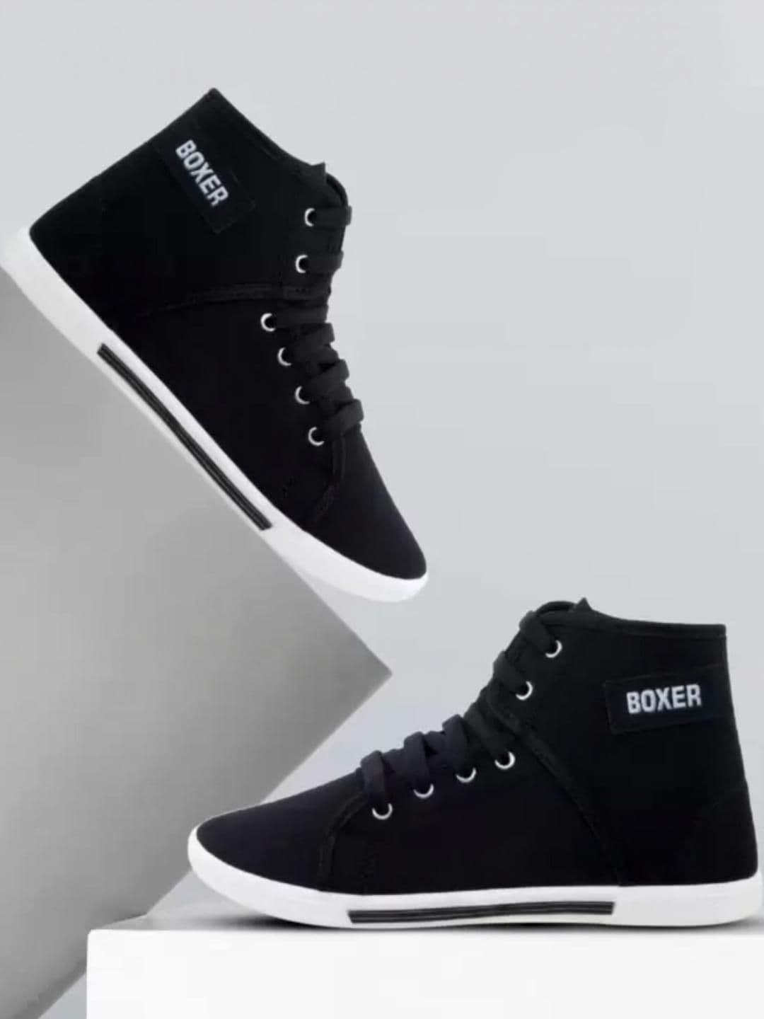 HOTSTYLE Men Black Canvas Sports Shoes - view 1