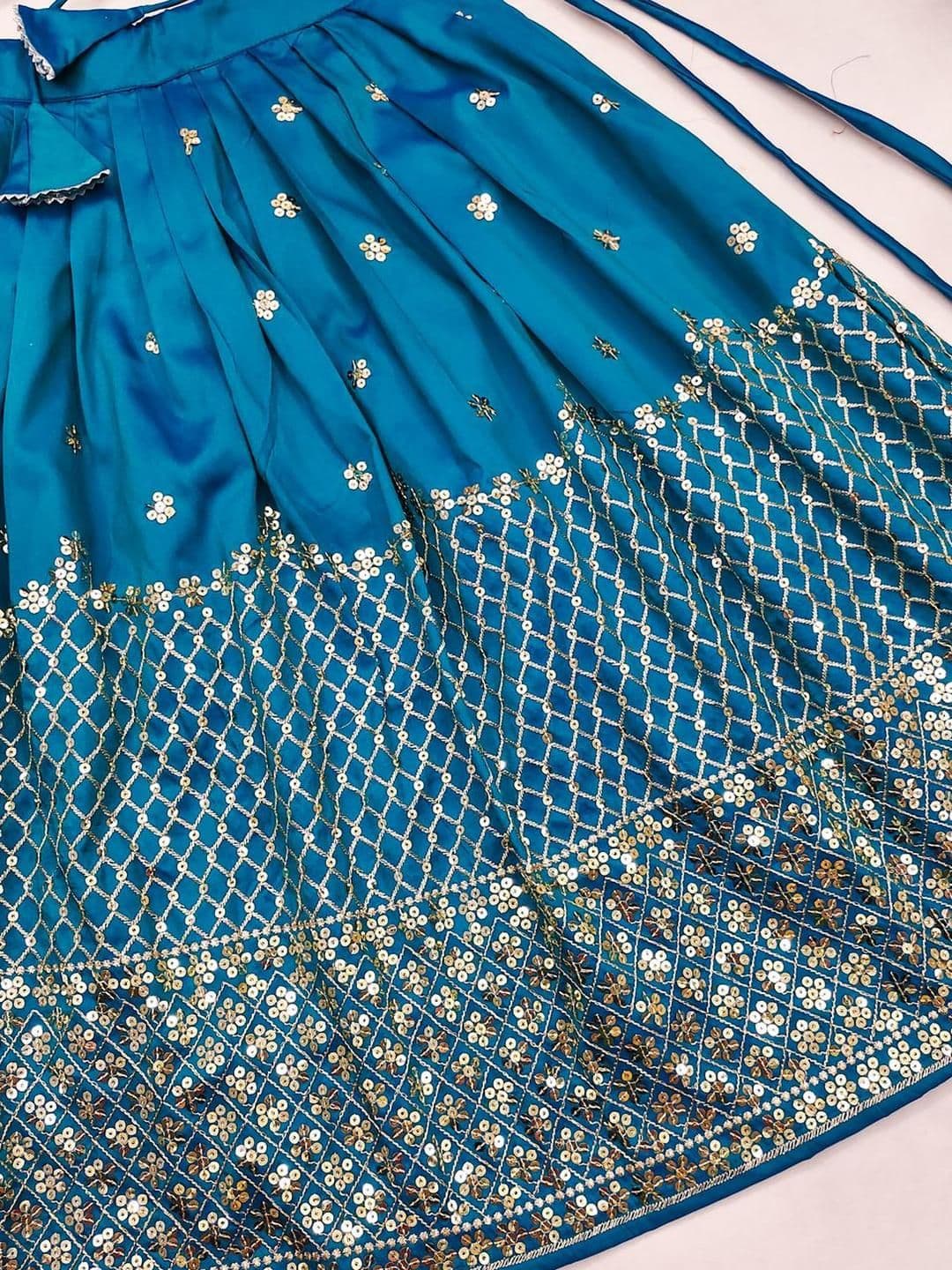 Shoryam Fashion Girls Art Silk Ready to Wear Lehenga Choli - view 1