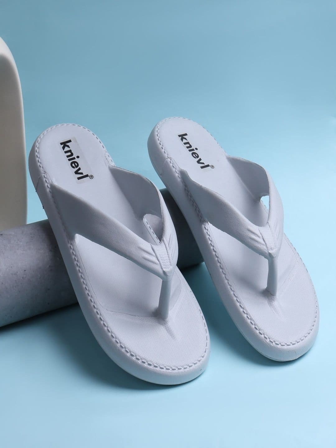 KNIEVL Men Striped Thong Flip-Flops - view 1