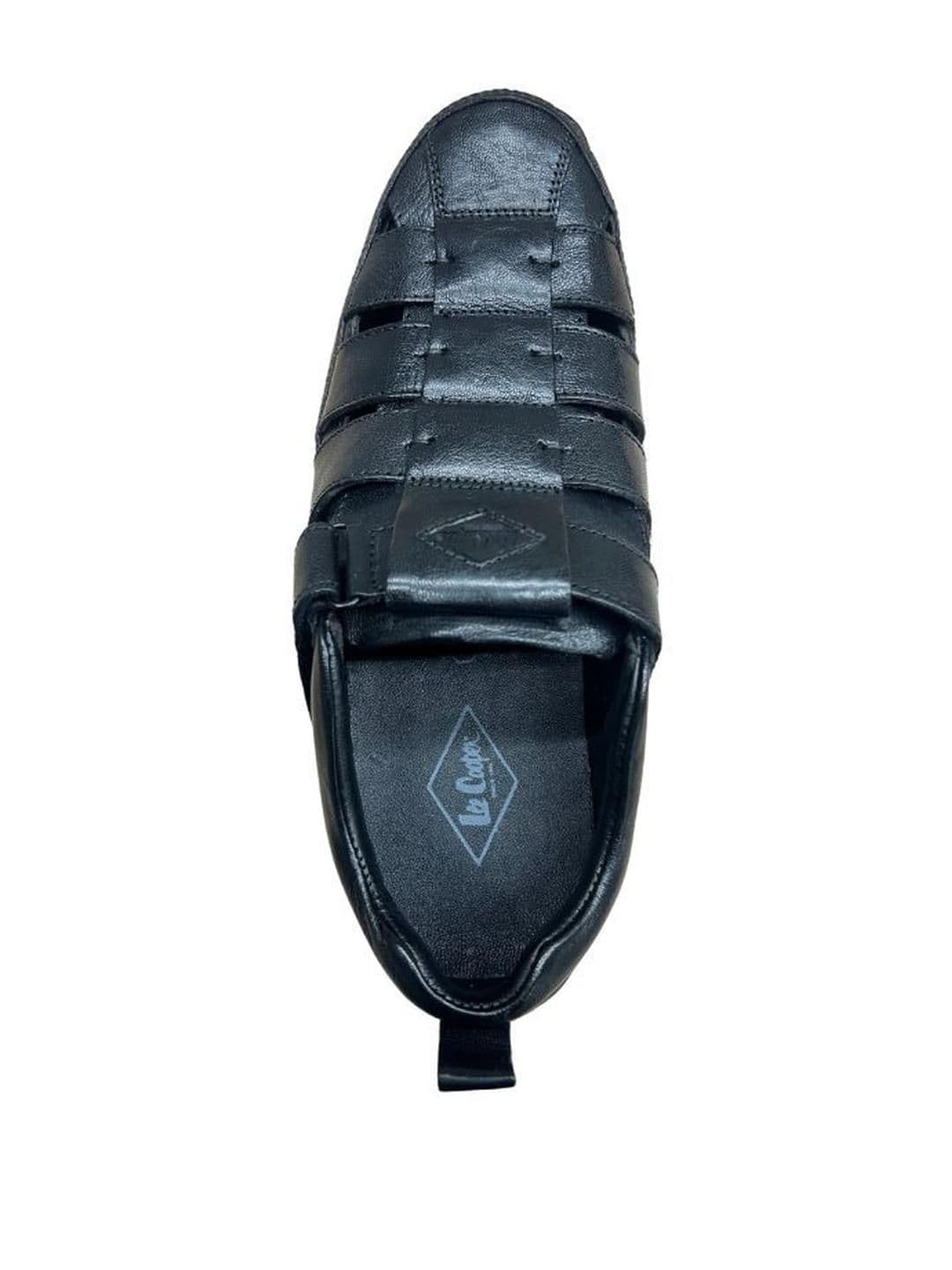 Lee Cooper Men Black Leather Sandals - view 1