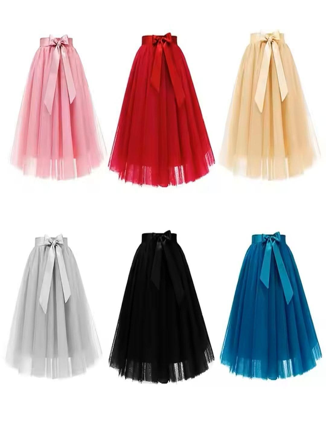 Klowvila Fashion Girls Net Party Skirt with Bow Detail - view 1