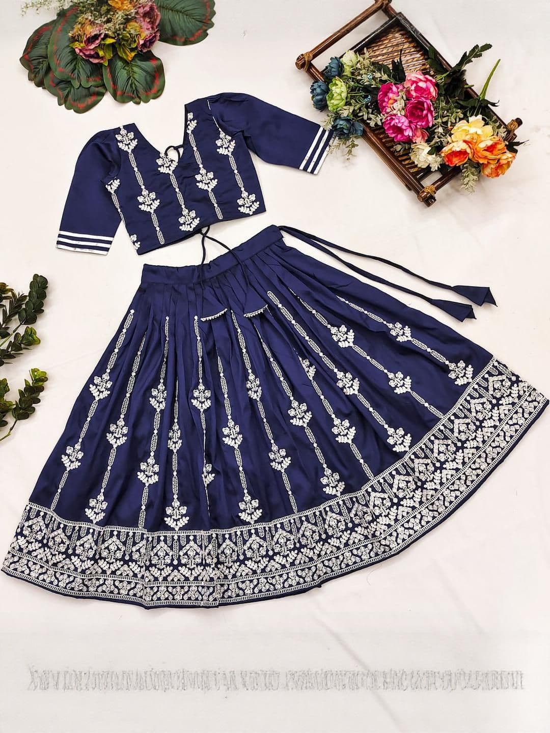 Shoryam Fashion Girls Art Silk Ready to Wear Lehenga Choli - view 1