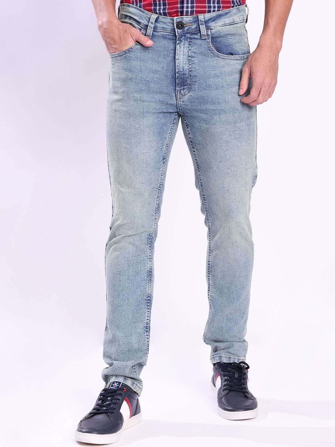 The Roadster Lifestyle Co Slim-Fit Mid-Rise Stretchable Jeans - view 1