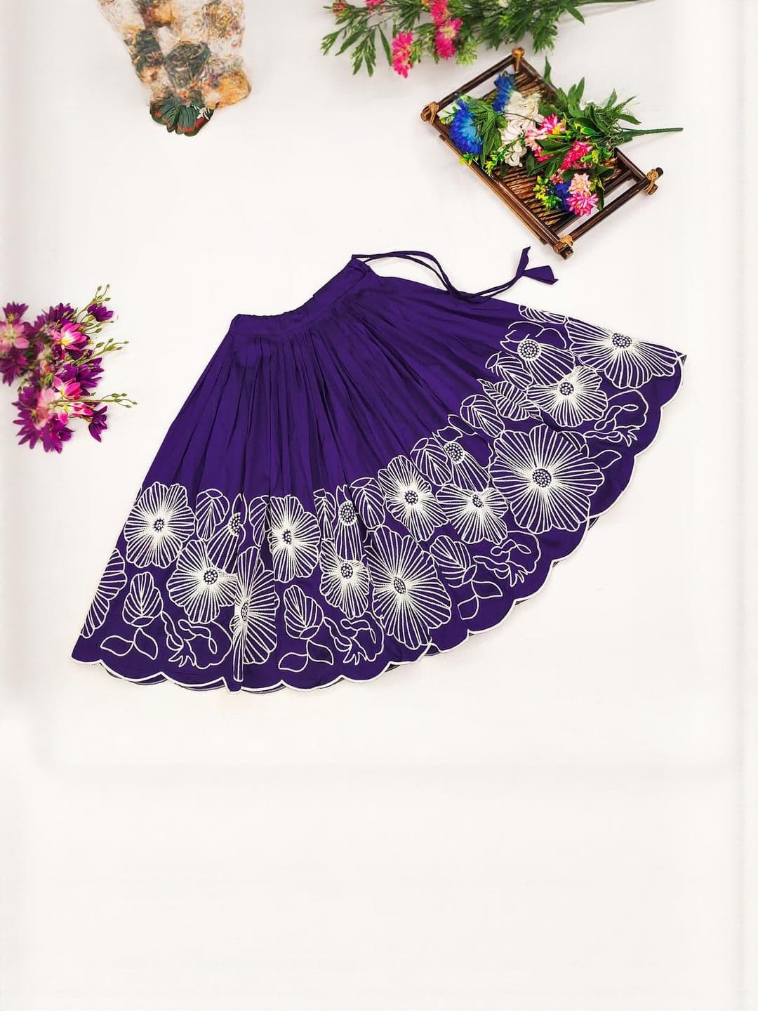 Shoryam Fashion Girls Art Silk Ready to Wear Lehenga Choli - view 1