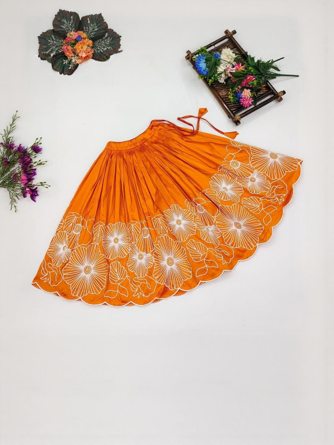 Shoryam Fashion Girls Art Silk Ready to Wear Lehenga Choli - view 1