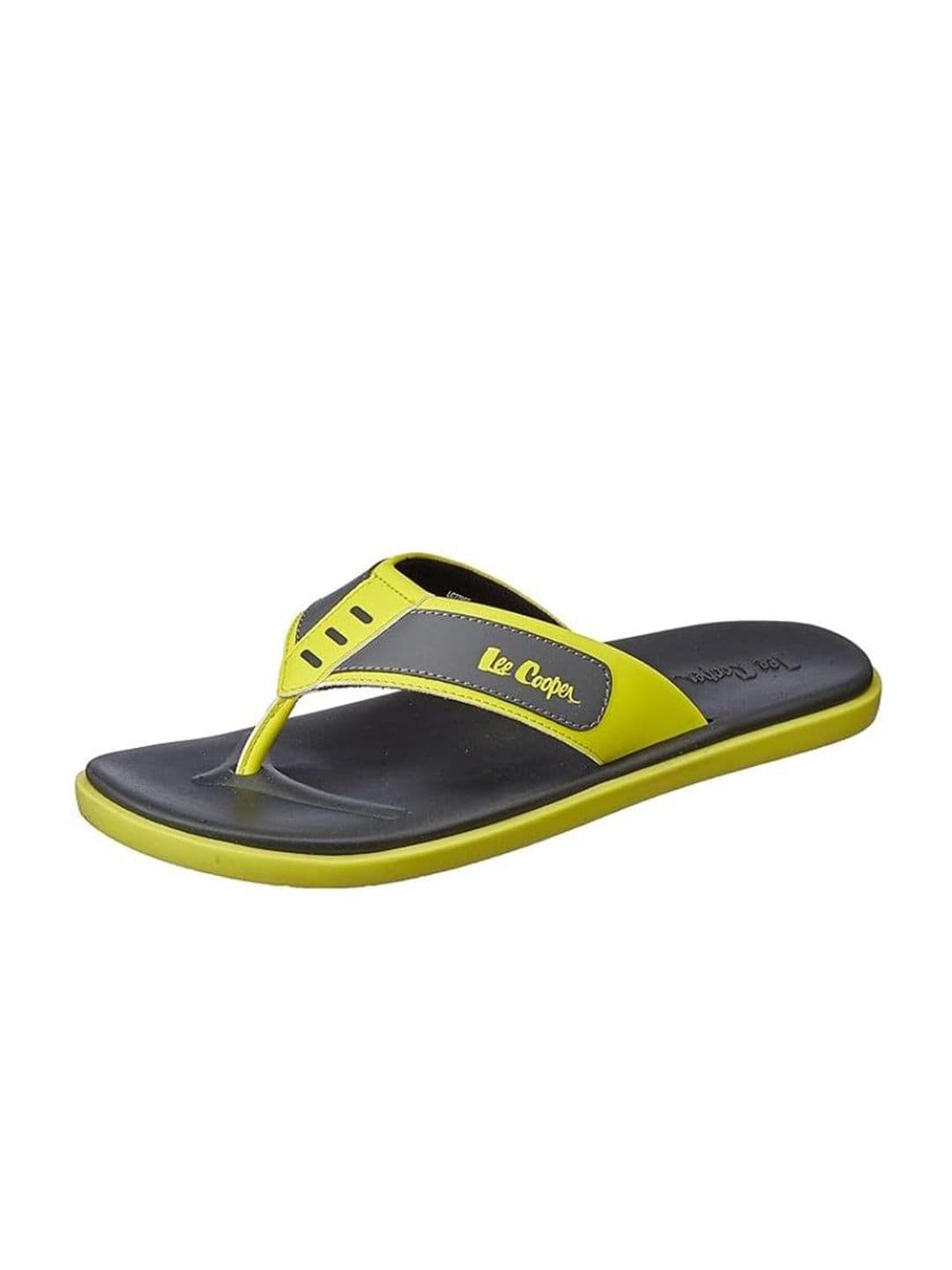 Lee Cooper Men Grey Synthetic Thong Flip-Flops - view 1