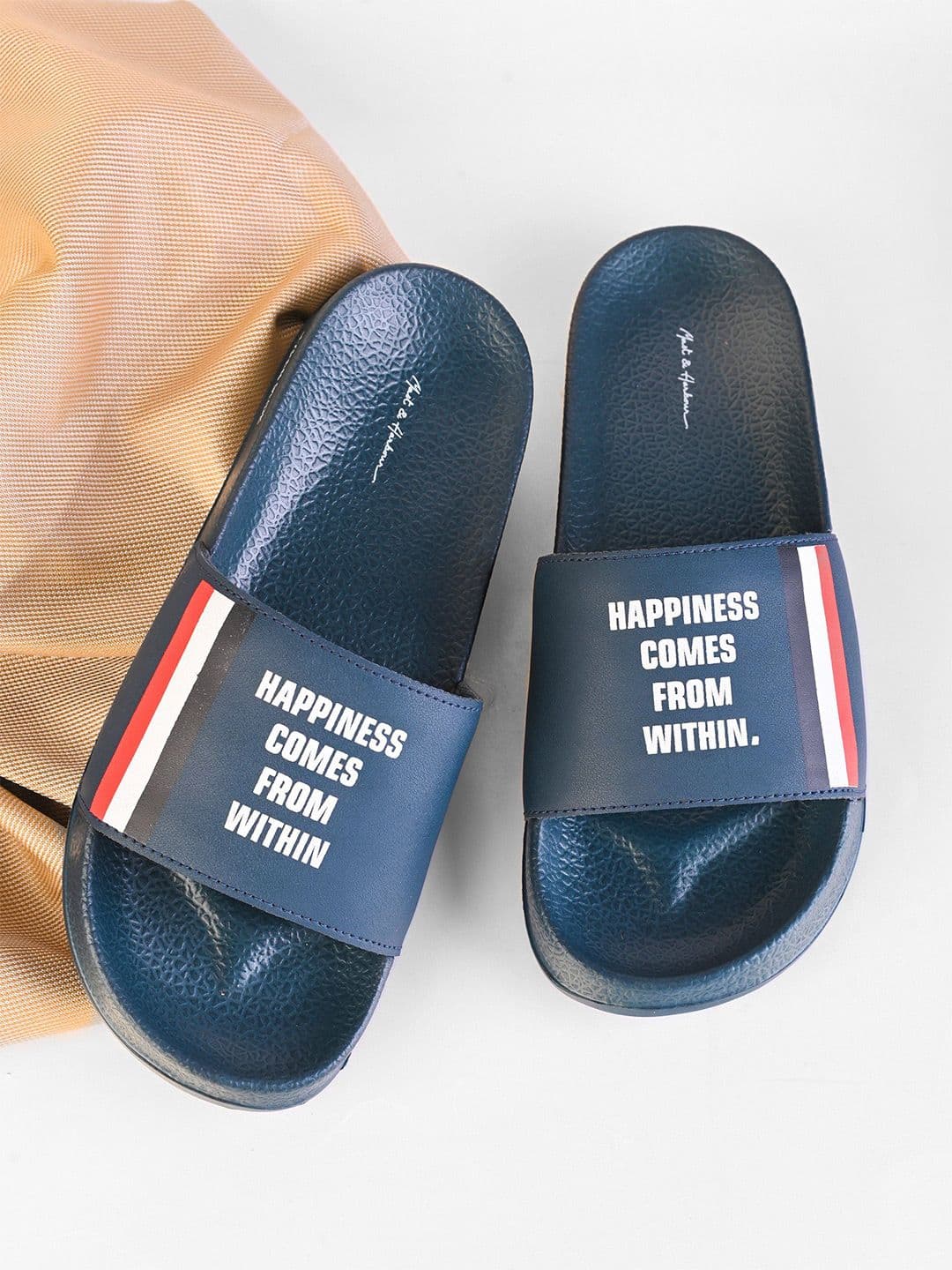 Mast & Harbour Men Printed Sliders - view 1