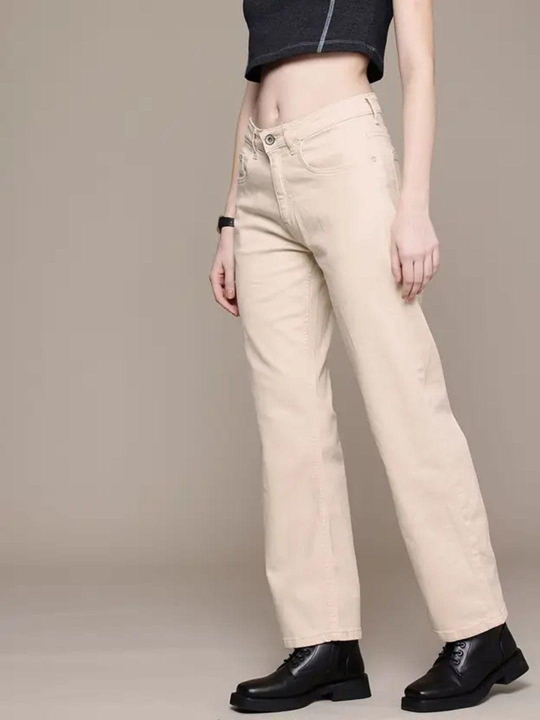 SZN Women Dad-Fit Mid-Rise Baggy Stretchable Jeans - view 1