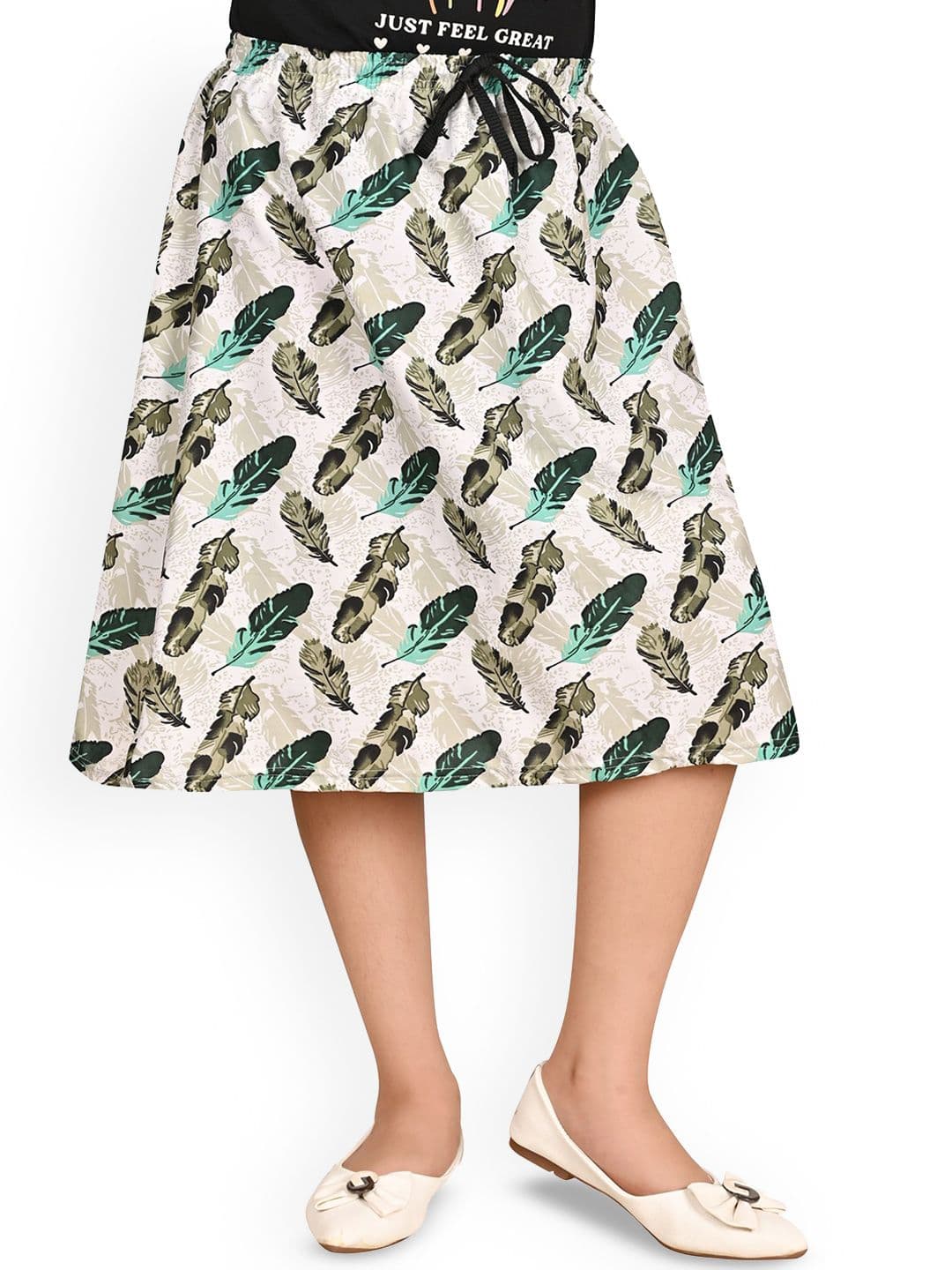 BAESD Girls Printed Knee Length Skirts - view 1