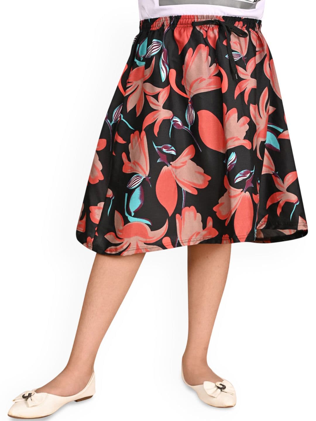 BAESD Girls Floral Printed Knee-Length Skirts - view 1