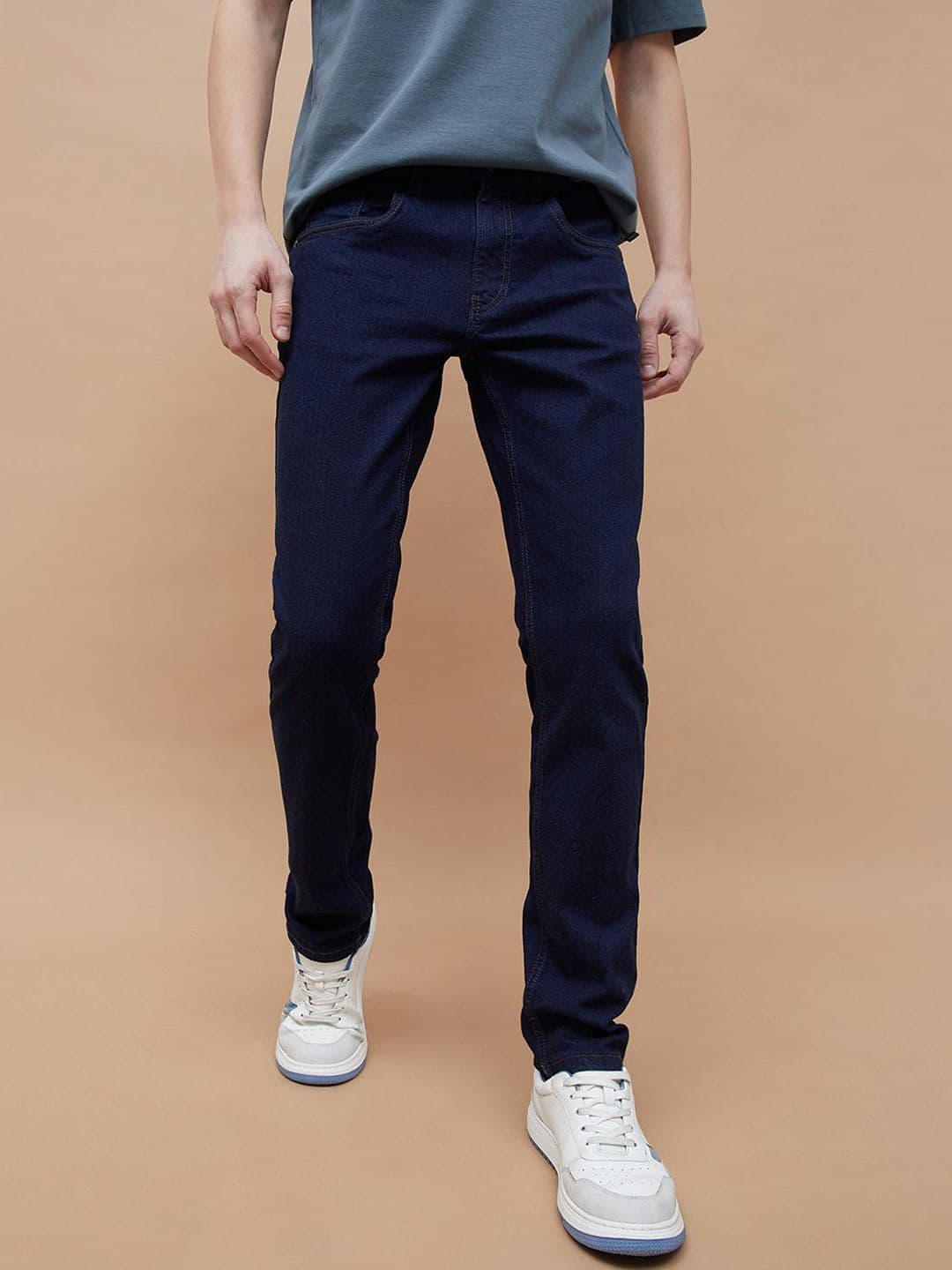 Forca Men Tapered Fit Mid-Rise Cotton Jeans - view 1