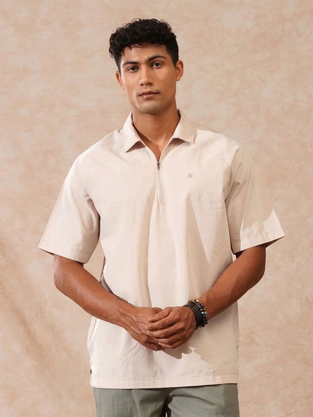 WROGN Comfort Oversized Raglan Sleeves Casual Shirt - view 1