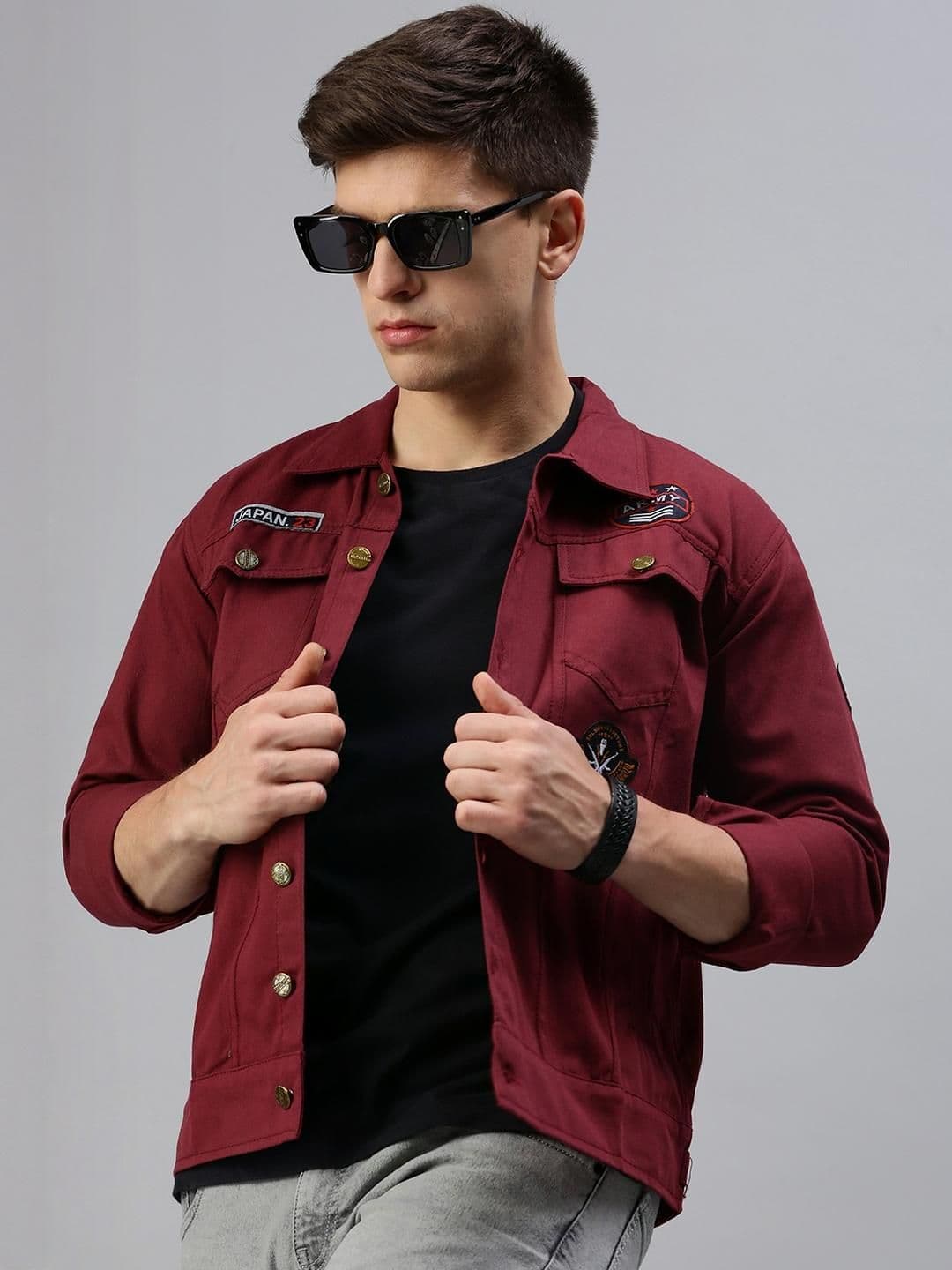 VOXATI Spread Collar Denim Jacket - view 1