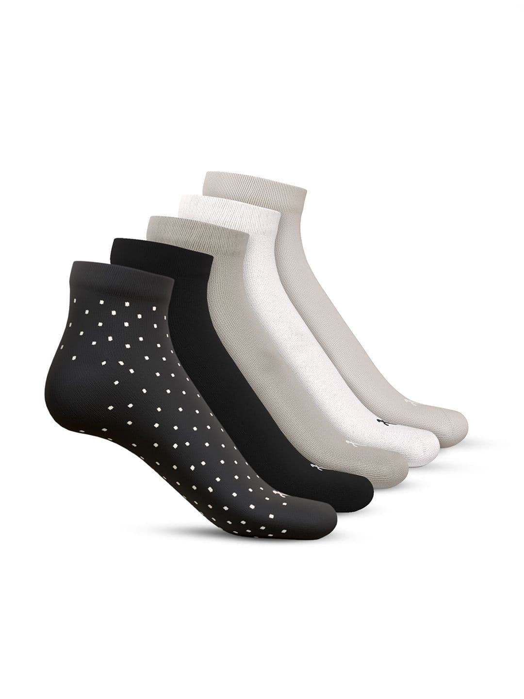 TalkingSox Unisex Pack Of 5 Moisture Wicking Bamboo Ankle Length Socks - view 1