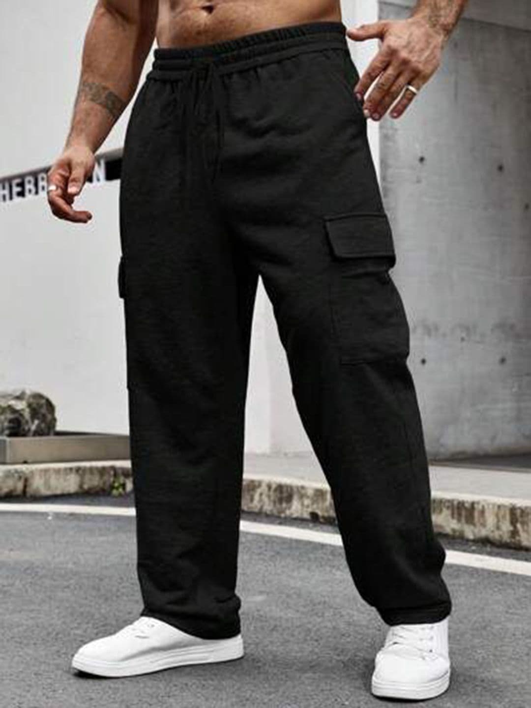 The Modern Soul Men Loose Fit Cargo Track Pants - view 1