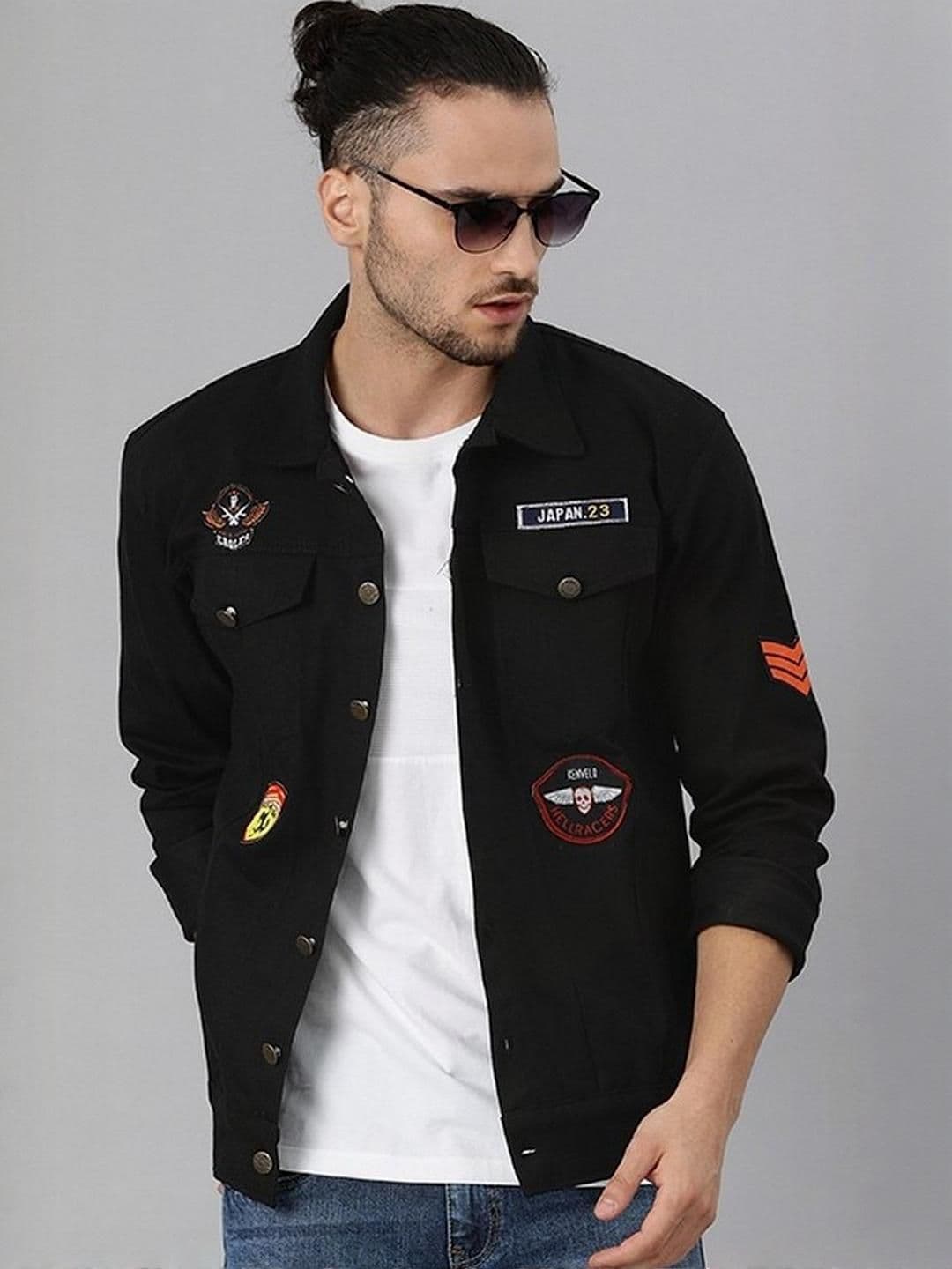VOXATI Spread Collar Denim Jacket - view 1