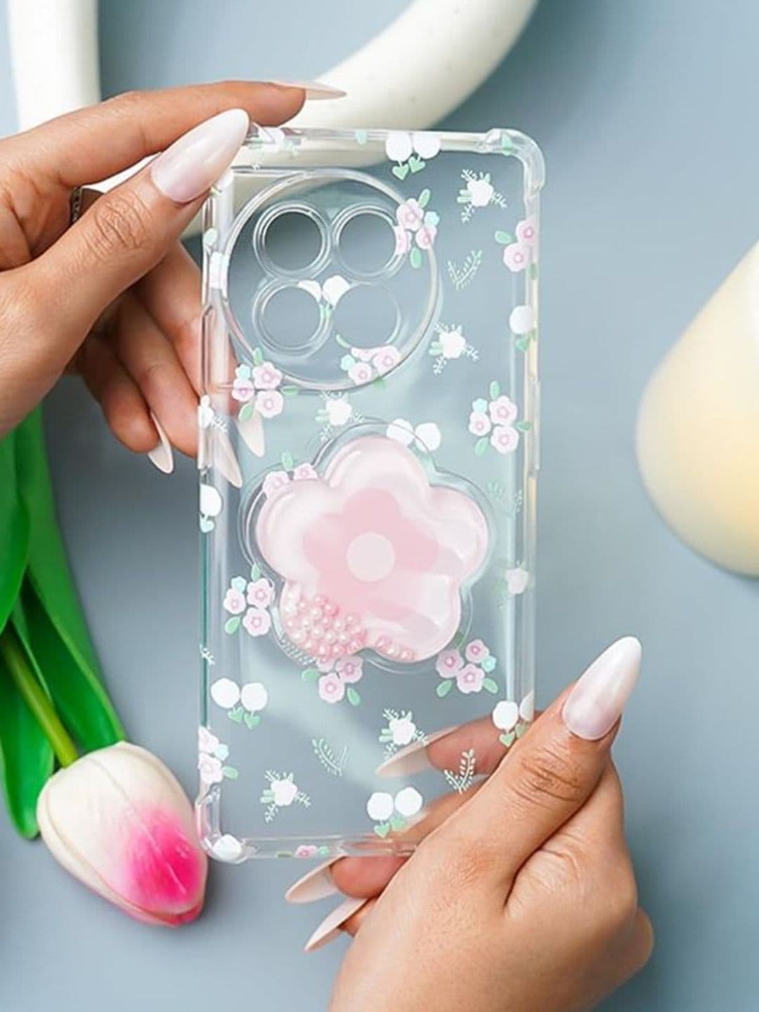PEEPERLY Floral Printed OnePlus 11R 5G Back Case Mobile Accessories