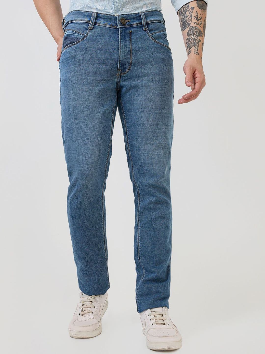 Parx Men Tapered Fit Low-Rise Light Fade Jeans - view 1