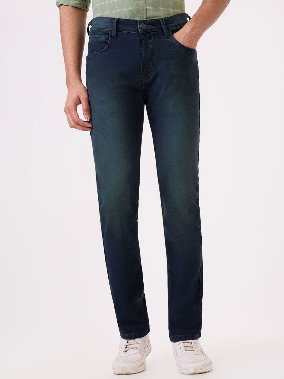 Park Avenue Men Slim Fit Mid-Rise Heavy Fade Jeans - view 1