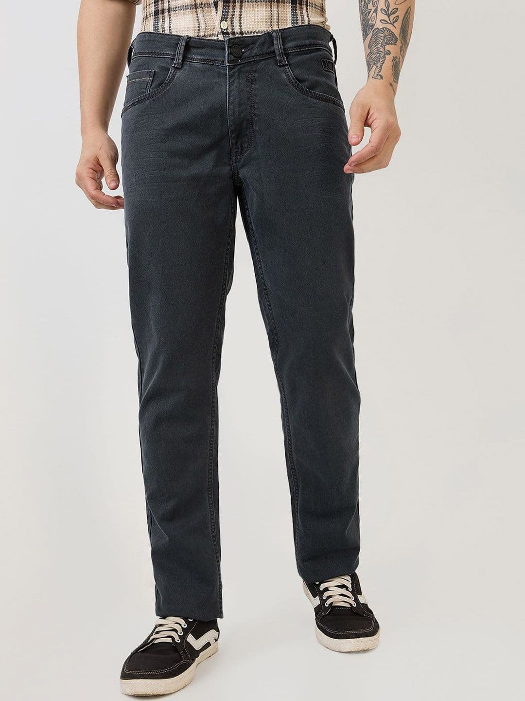 Parx Men Tapered Fit Low-Rise Cotton Jeans - view 1