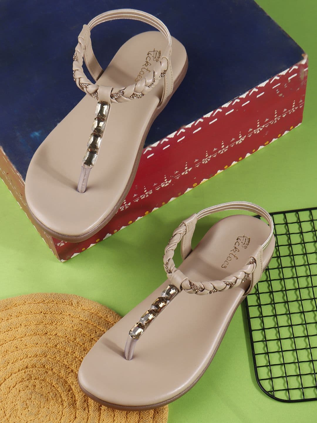 Picktoes PT-301 Women T-Strap Flats - view 1