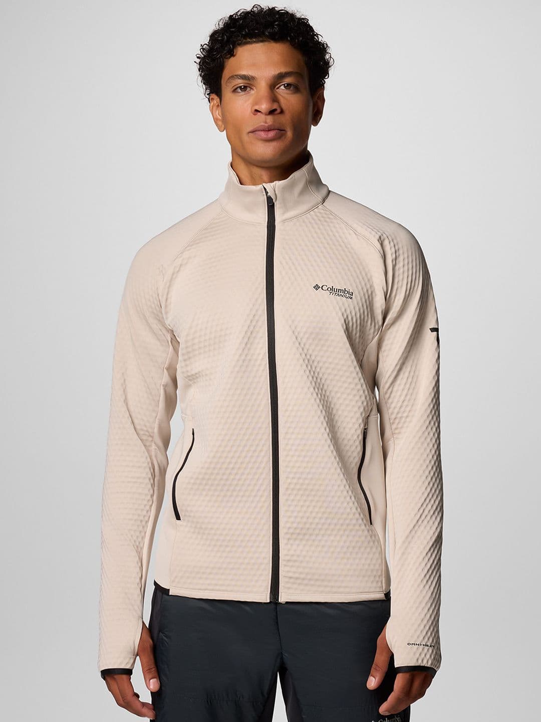 Columbia Men Crystal Leaf Omni-Heat Helix Full Zip Lightweight Sporty Jacket - view 1