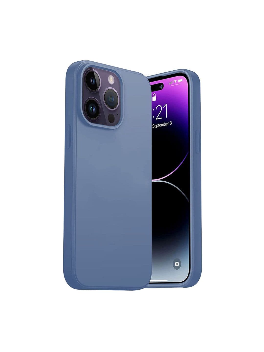 LIRAMARK Solid Printed iPhone 14 Pro Max Back Case Mobile Accessories