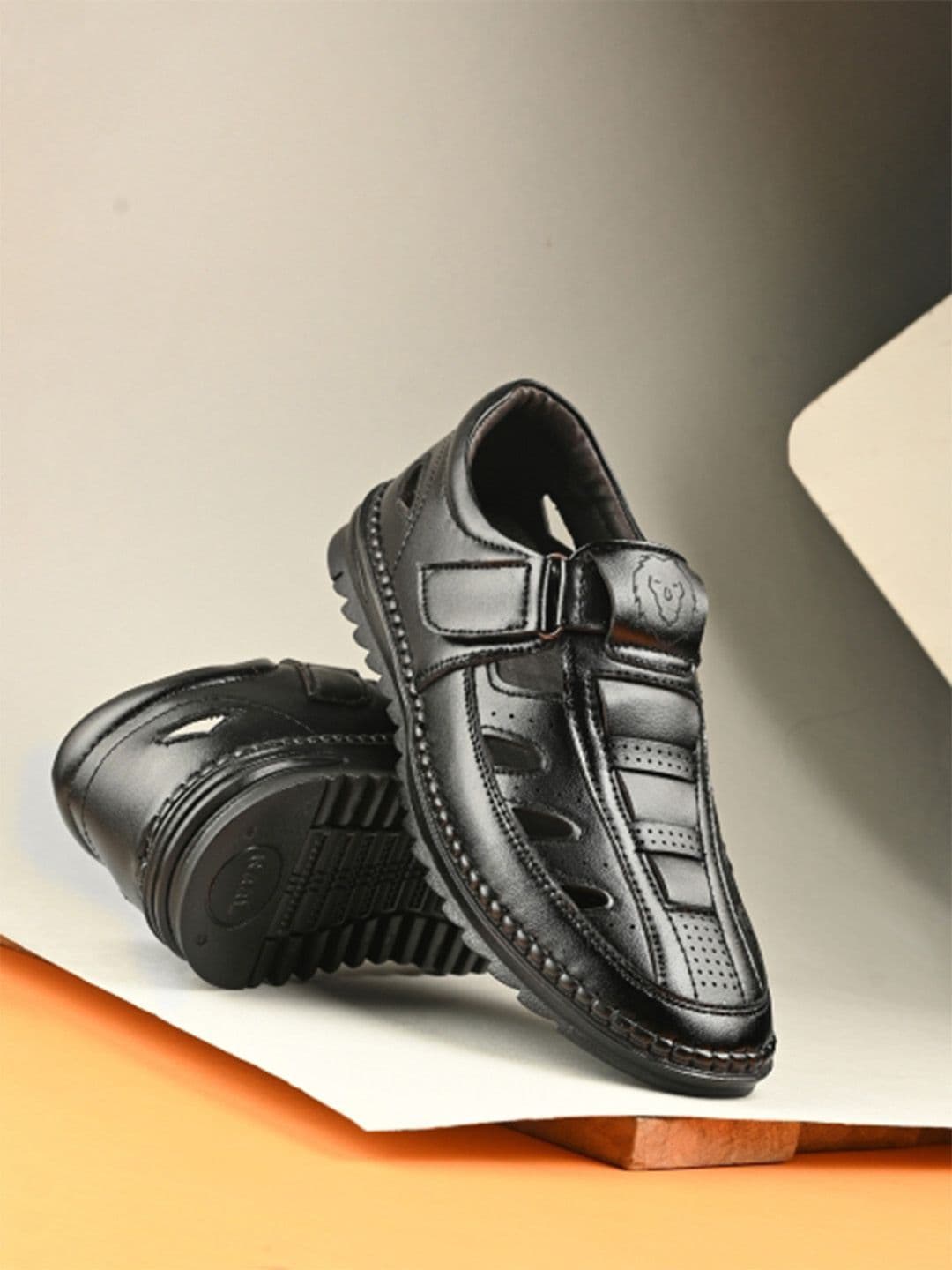 KASTAVA Men Fisherman Sandals With Velcro Fastening - view 1