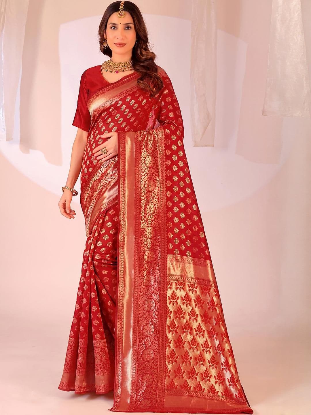 Moda Rapido Zari Kanjeevaram Silk Saree - view 1