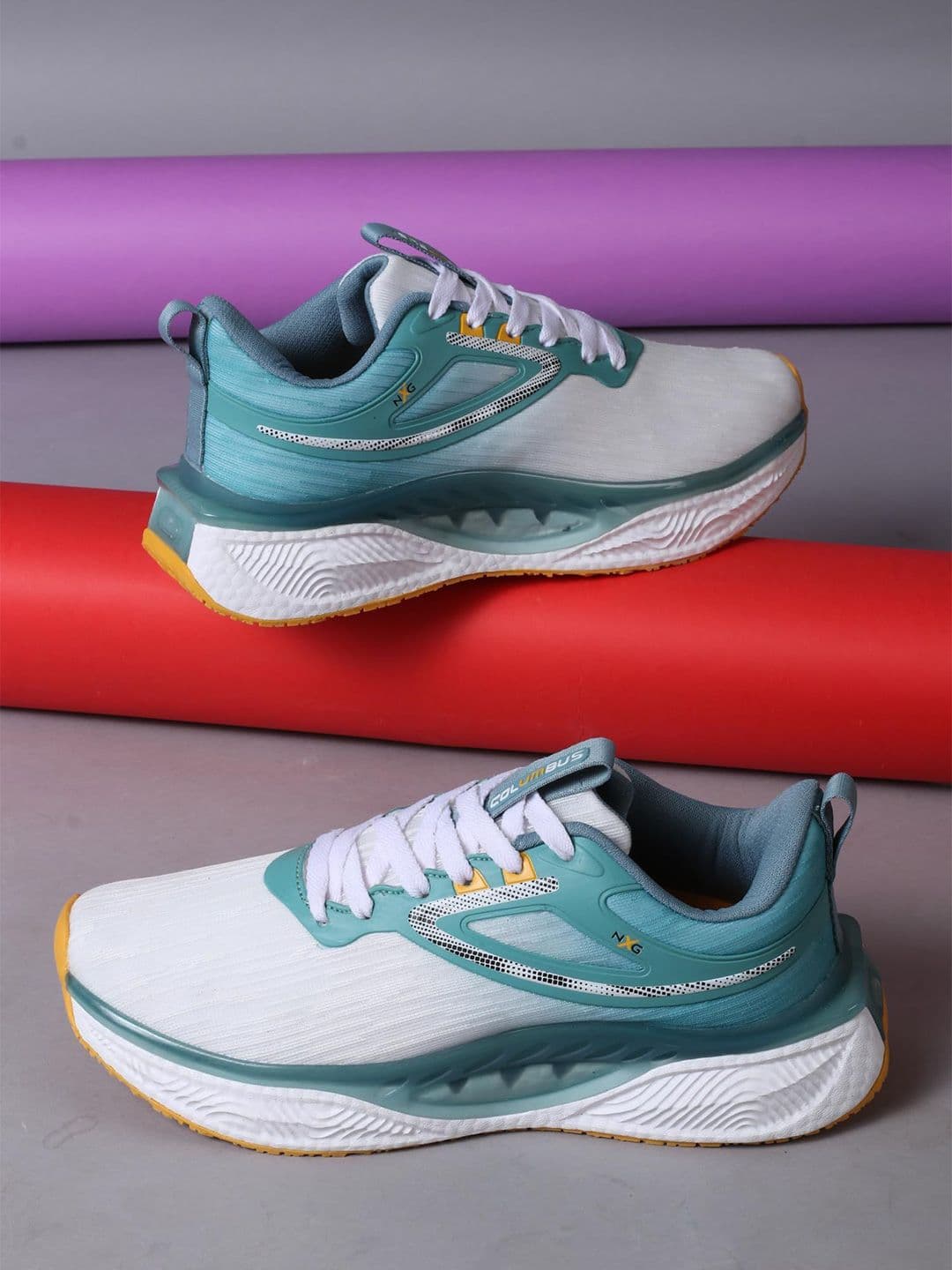 Columbus Men Mesh Running Non-Marking Shoes - view 1
