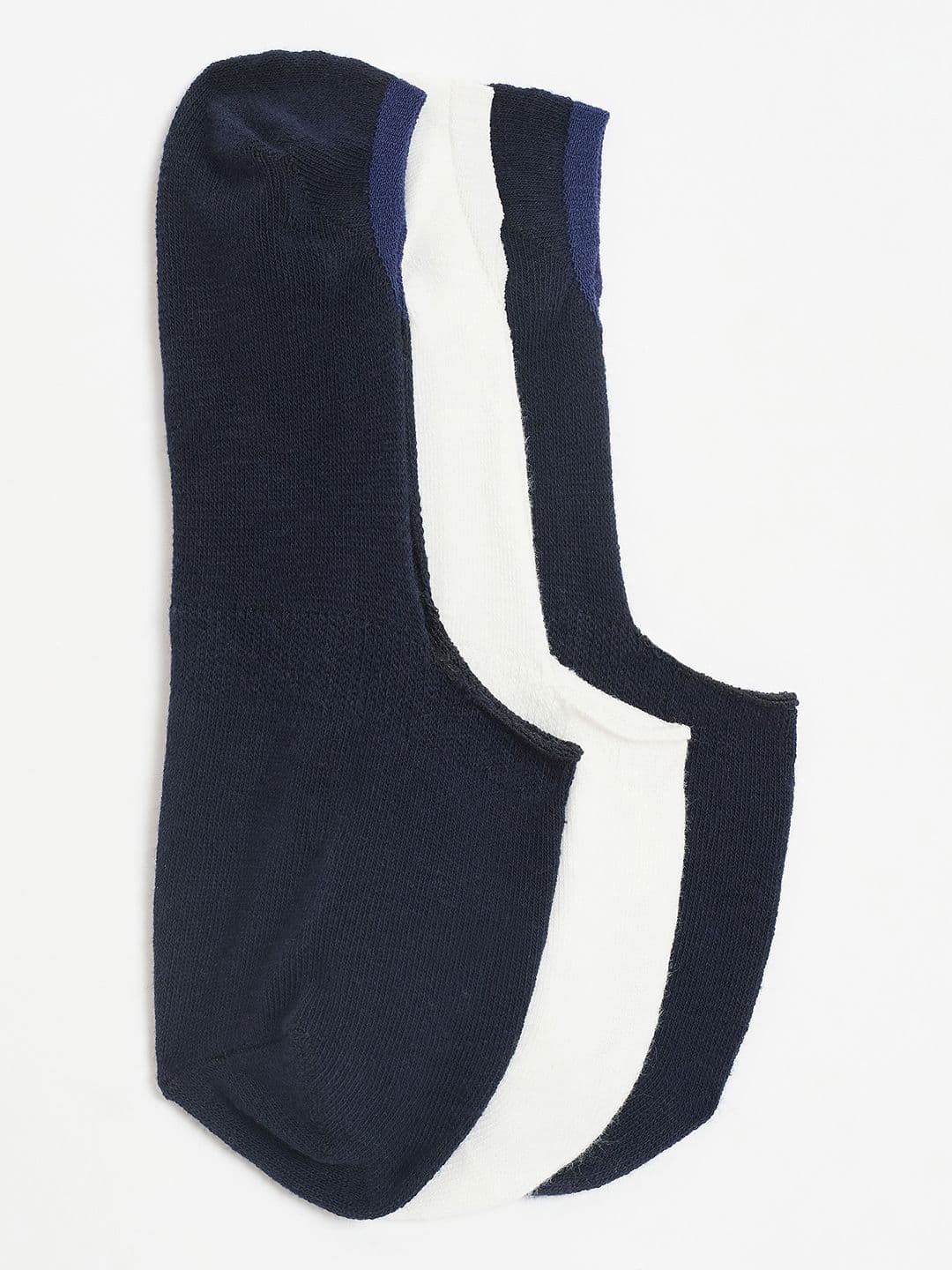 Camey Men Pack Of 3 Assorted Cotton Shoe-Liner Socks - view 1