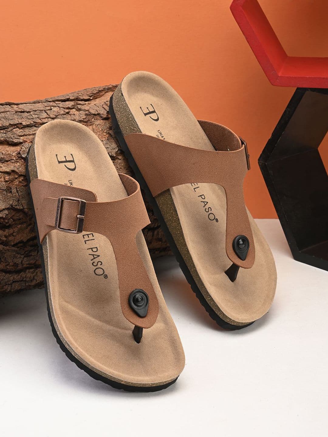 El Paso Men Buckle Comfort Sandals - view 1