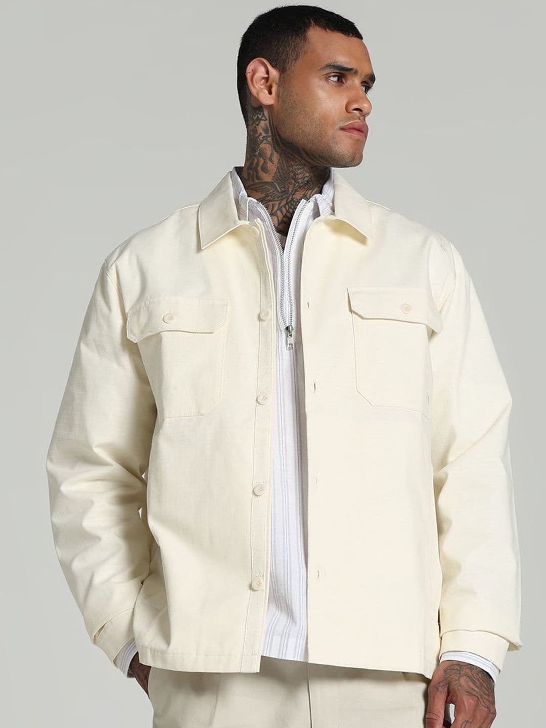 Puma MMQ Ripstop Relaxed Fit Cotton Overshirt Tailored Jacket - view 1
